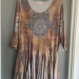 Designer shirt with bling! Perfect over leggings